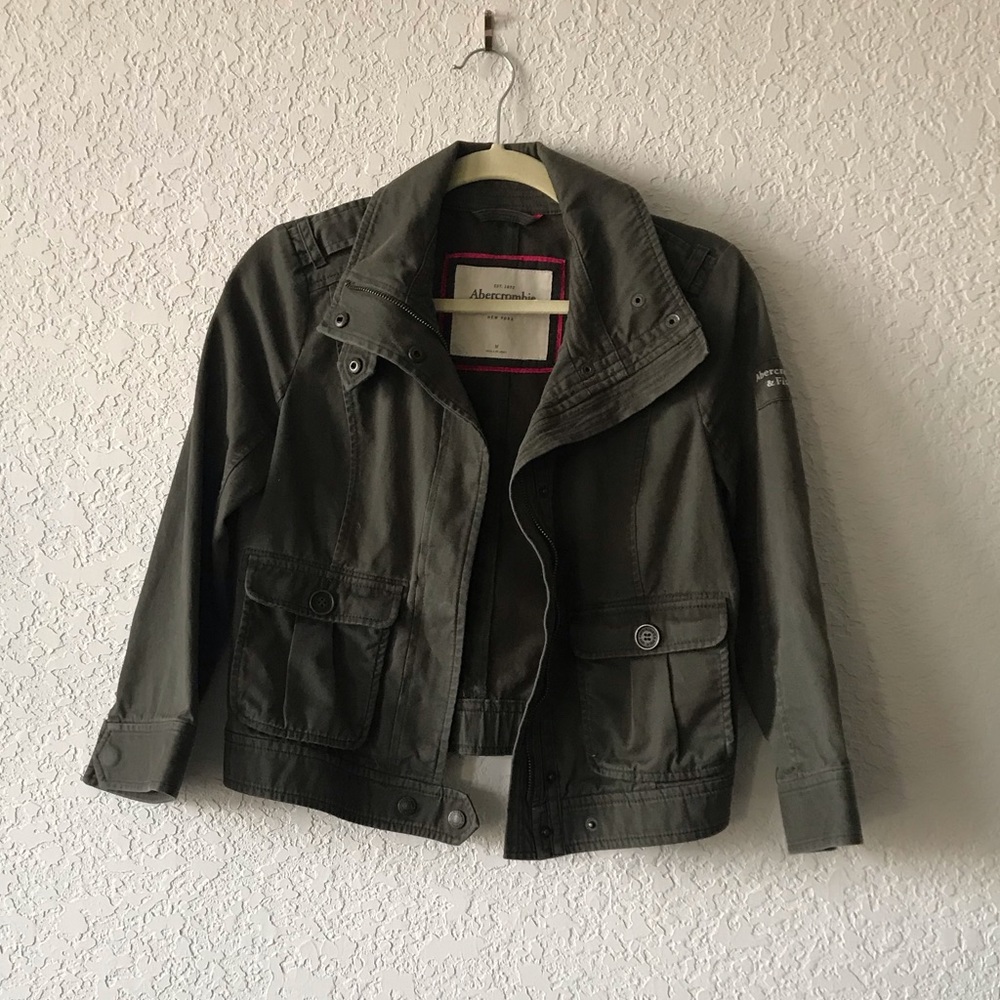 Abercrombie Army Green Utility Jacket